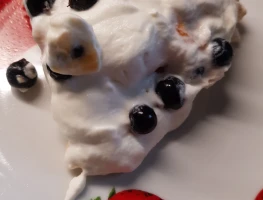 Kūka ar putukrējumu un upenēm