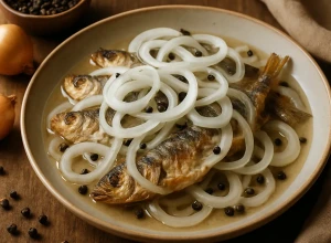 Ceptas reņģes marinādē