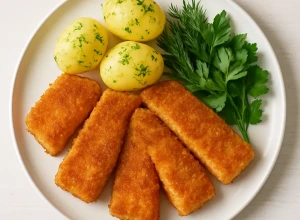 Cepts laša filejas gabaliņi sviestā