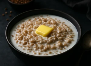 Krēmīga griķu putra ar pienu