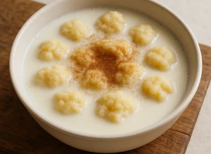 Piena zupa ar klimpām