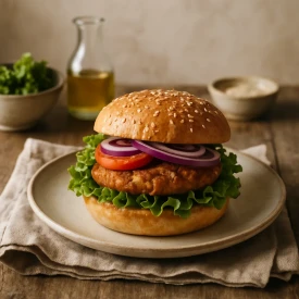 Veģetārais burgers, kas pārliecinās gaļas ēdājus